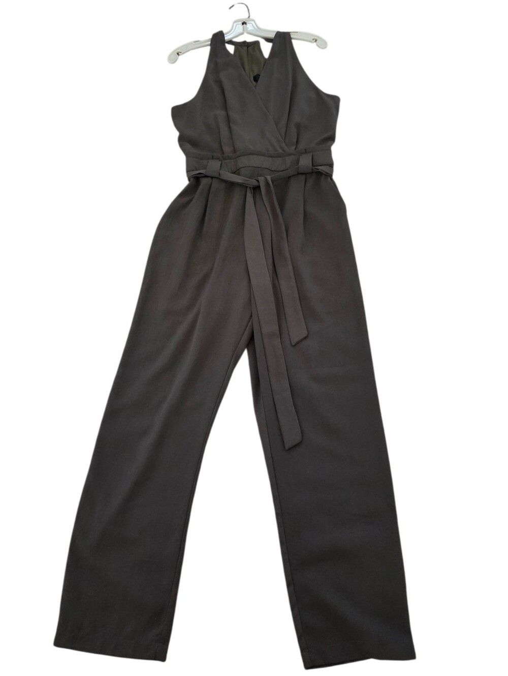 Lulus Olive Green Halter Type Jumpsuit Date Night Party Boho Size Medium